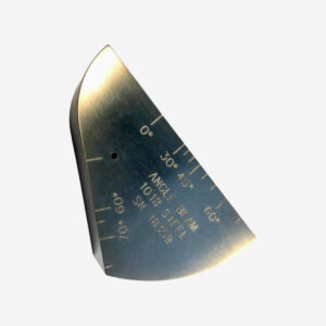 Bloque de calibración ultrasónico de haz de ángulo mini acero 1018